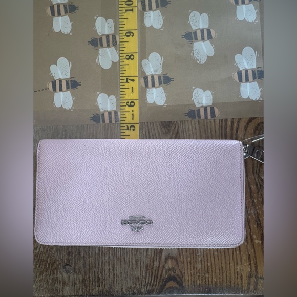 Coach Accordion zip Crossgrain Leather wallet AURORA - Picture 9 of 10